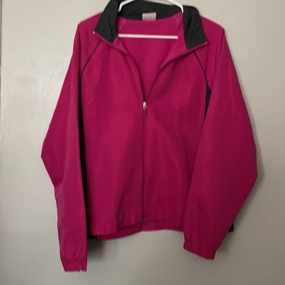 Danskin Large pink & gray lightweight spring coat. EUC. - Picture 4 of 7